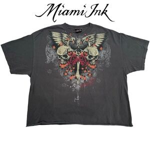 Vintage Y2k Miami Ink graphic tee